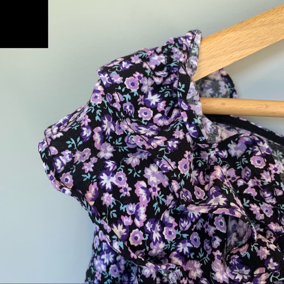 NWT ZARA Purple Cropped Off-the-shoulder top - Picture 6 of 7